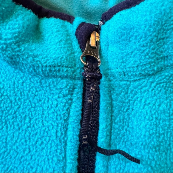 LL Bean Teal Fleece Full Zip Jacket. Size Kids 4. - Picture 5 of 17